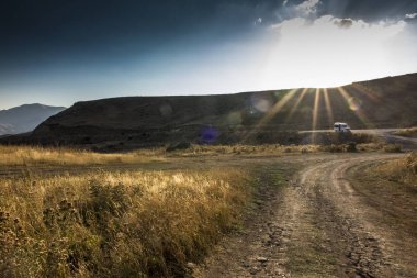Vardenyats Geçidi (Selim Geçidi), Ermenistan 'daki dağların manzarası.