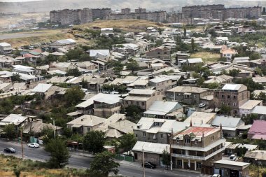 Erivan, Ermenistan'ın başkenti görünümünü 