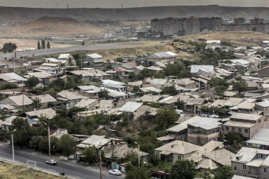 Erivan, Ermenistan'ın başkenti görünümünü 