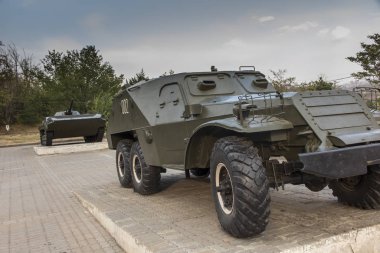 Erivan'da zafer Park'ta bir anıt olarak sergilenen bir eski tankı