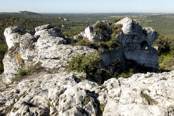 Jura Krakow自然保护区Zborow山石灰岩 — 图库照片