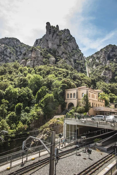 View of the surroundings from the Montserrat Monastery in Spain, — Stock Photo, Image