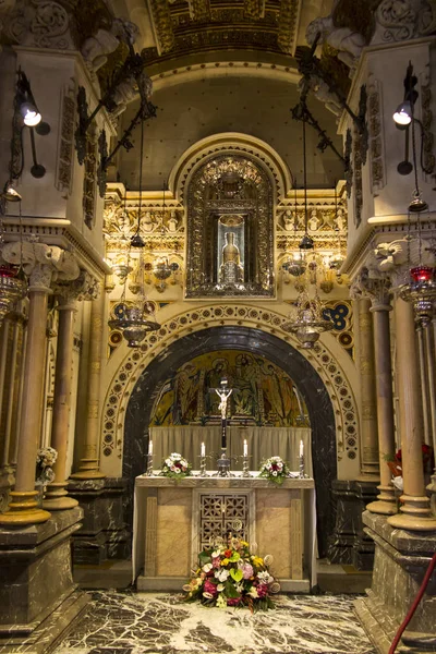 Montserrat, Spain, June 23, 2019: Interior of the Benedictine Sa — Stock Photo, Image