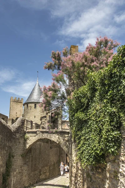 Castillo Fortificado Carcasson Patrimonio Humanidad Por Unesco Francia — Foto de Stock
