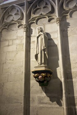 Carcassonne, Fransa, 25 Haziran 2019: Tarihin iç detayları