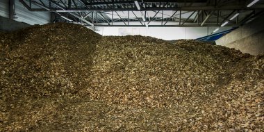 wood chips lying on the heap  clipart