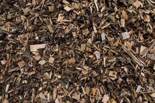 Wood chips lying on the heap — Stock Photo, Image