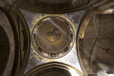 JERUSALEM, ISRAEL - January 29, 2020: The dome of Church of the Holy Sepulchre. Jerusalem. Israel