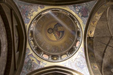 JERUSALEM, ISRAEL - January 29, 2020: The dome of Church of the Holy Sepulchre. Jerusalem. Israel