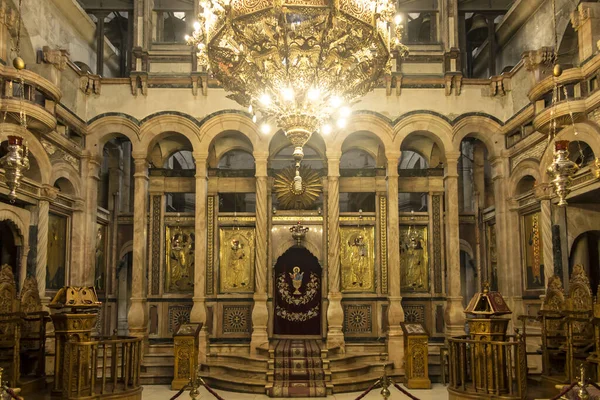Jerusalém Israel Janeiro 2020 Catholicon Igreja Centro Igreja Santo Sepulcro — Fotografia de Stock