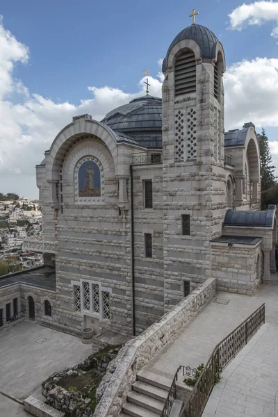 Veduta Della Chiesa San Pietro Gallicantu Sul Monte Sion Gerusalemme — Foto Stock