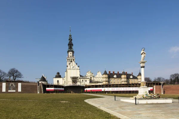 Santuario Nacional Polonia Monasterio Nuestra Señora Czestochowa Jasna Gora Con —  Fotos de Stock