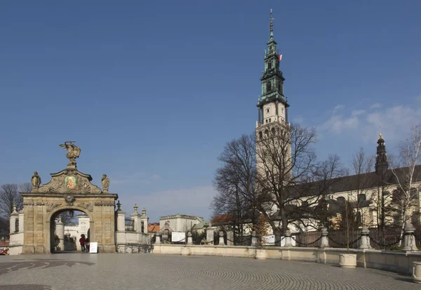 Santuário Nacional Polônia Mosteiro Nossa Senhora Czestochowa Jasna Gora Com — Fotografia de Stock