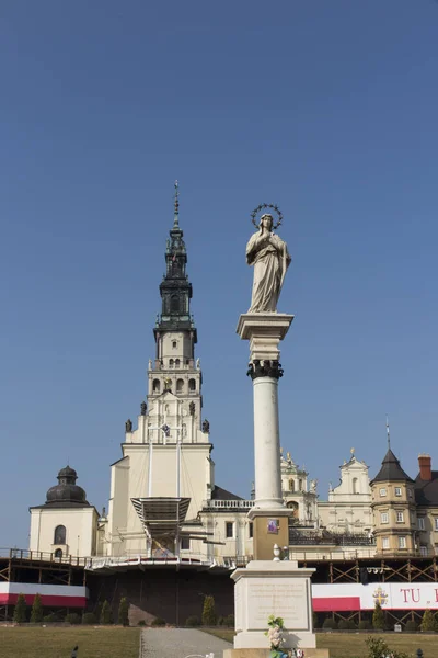 Santuario Nacional Polonia Monasterio Nuestra Señora Czestochowa Jasna Gora Con —  Fotos de Stock