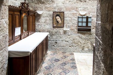 Beytüllahim, Filistin Yönetimi, 28 Ocak 2020: Filistin 'deki Beytüllahim' deki Milk Grotto Kilisesi 'nin iç kısmı