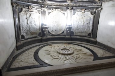 Ein Kerem, İsrail 28 Ocak 2020: Vaftizci Yahya Kilisesi, İsa Kristus selefi. Aziz Elizabeth ve Zekeriya 'nın geleneksel evi ve Vaftizci Yahya' nın doğduğu yer. Ein Karem