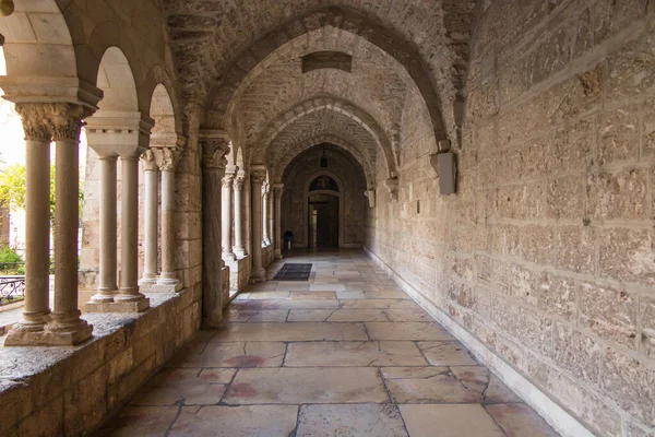 Bethlehem Israel Januari 2020 Den Gotiska Förmakskorridoren Vid Catharine Church — Stockfoto