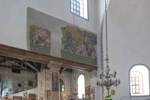 Belén Palestina Enero 2020 Fragmento Del Interior Renovado Basílica Natividad — Foto de Stock