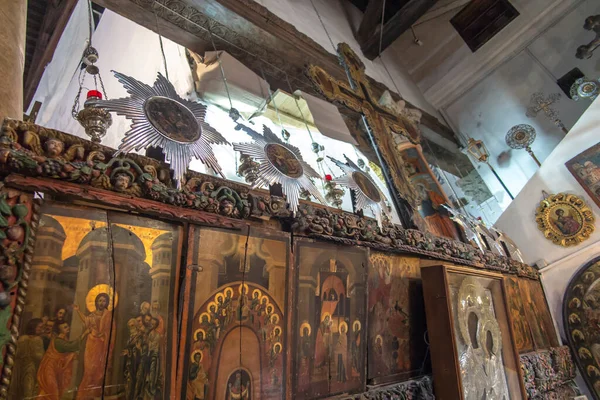 Bethlehem Palestine January 2020 Fragment Renovated Interior Basilica Nativity Bethlehem — Stock Photo, Image