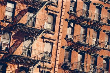 New York'ta yangın merdiveni