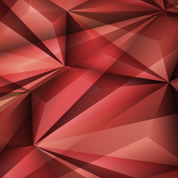 Fondo rojo geométrico abstracto. Ilustración vectorial — Archivo Imágenes Vectoriales