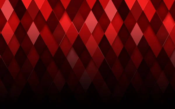 Abstracte ruit rode achtergrond. Vectorillustratie — Stockvector