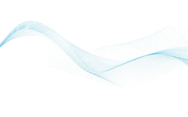抽象的な青い波 - データ ストリームの概念です。ベクトル図 — ストックベクタ