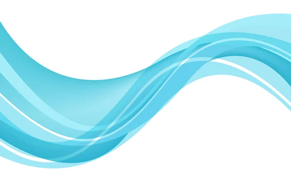 Soyut mavi dalgalar - kavram veri akış. Vektör çizim — Stok Vektör