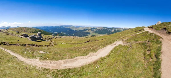 Mount Bucegi Panorama görüş yaz — Stok fotoğraf