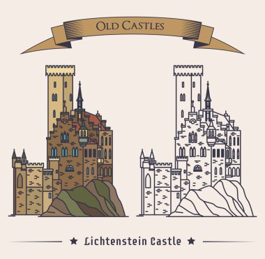 Lichtenstein veya masal kalesi Dağı'nda