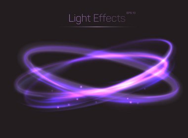 Circle or ovals light effects background clipart