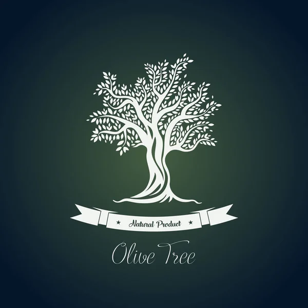 Fruit plante alimentaire ou huile d'olive logo — Image vectorielle