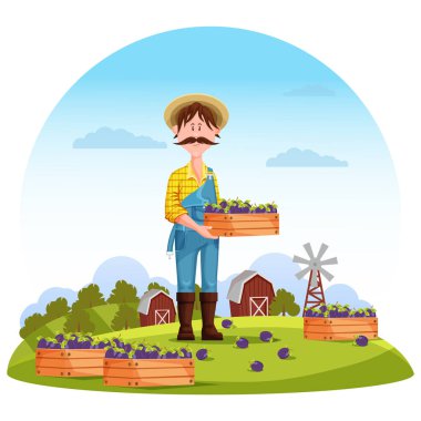 Tarım adam sahada, Çiftçi hasat