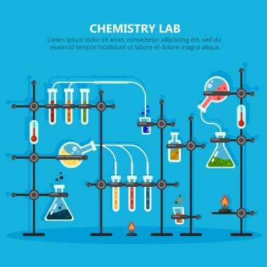 Laboratuar veya laboratuvar kimyasal deneyler için