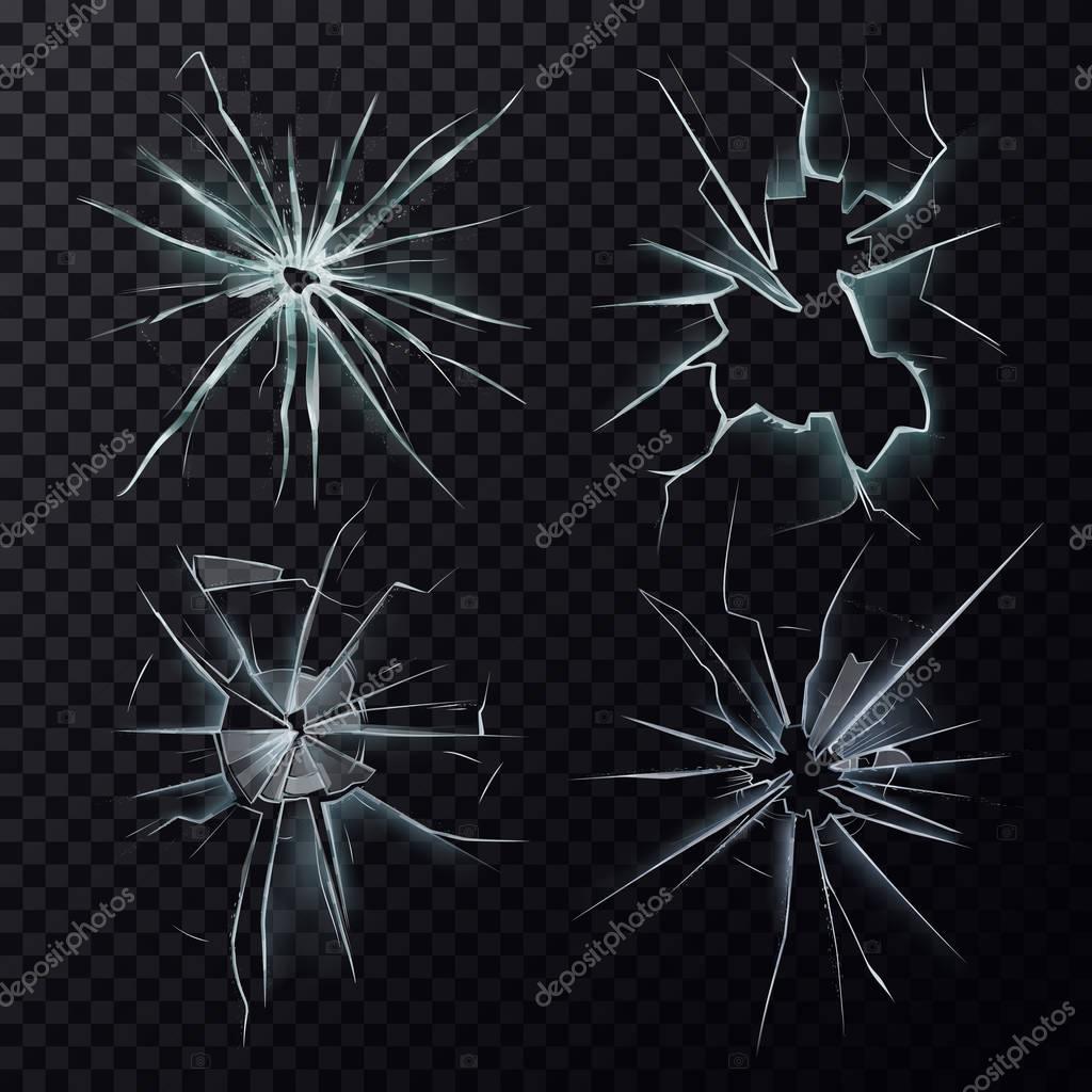 Finestra, schermo o crepe di vetro rotti o rotti - Vettoriale Stock di  ©cookamoto 142218284