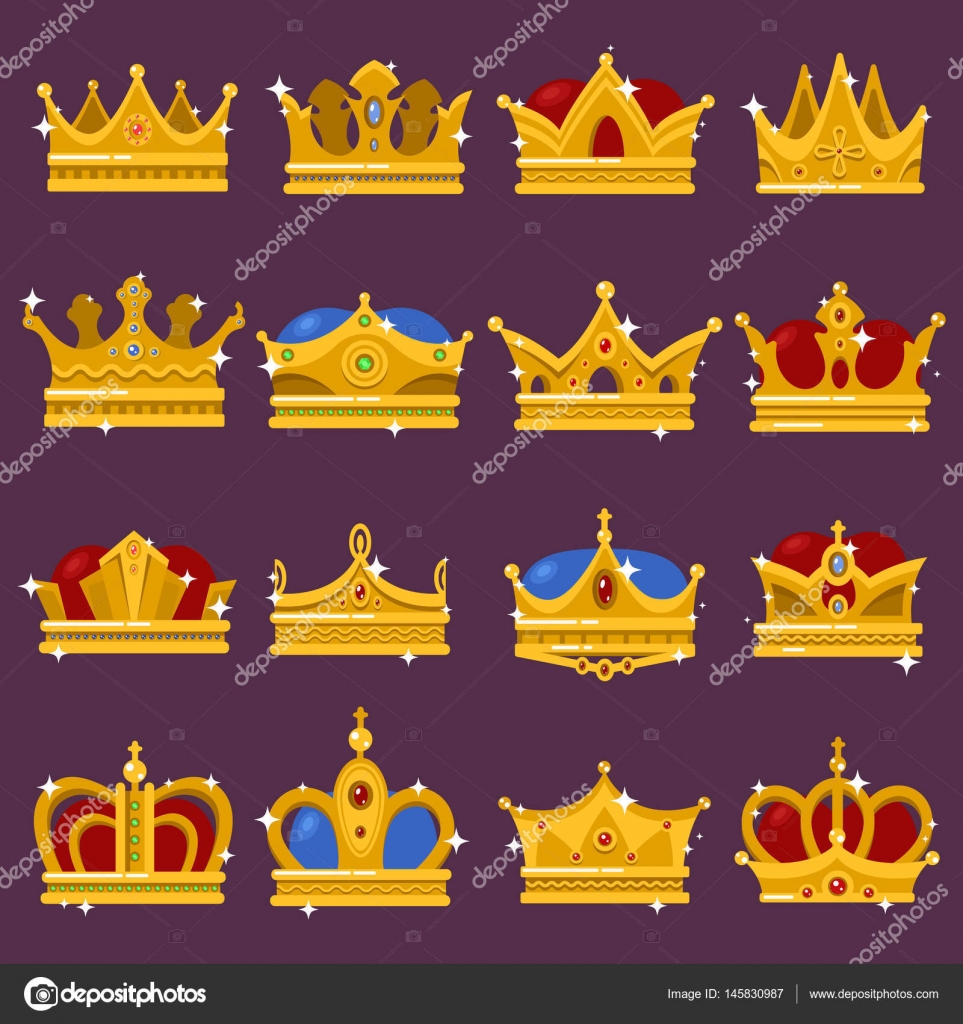 Monarca brillante corona, papa tiara, reina tocado Vector de stock  #145830987 de ©cookamoto, image size:1600x1700