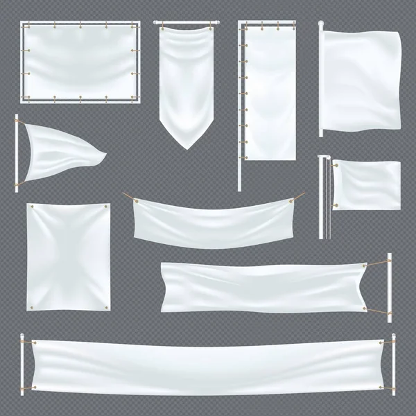 Modelo de tecido vazio ou em branco em transparente — Vetor de Stock
