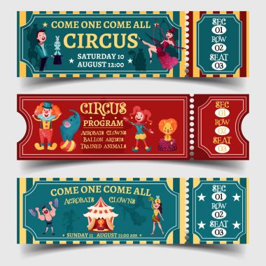 Grup izole sirk eğlenceli gösterir Bilet