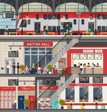 Lokomotif veya tren istasyonu, metro veya metro
