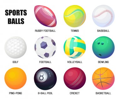 Rugby ve beyzbol, basketbol ve futbol topları