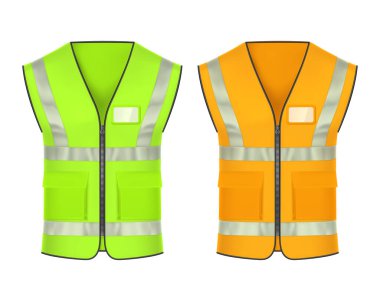 Yansıtıcı bantlı güvenlik yeleği, vektör modelleme