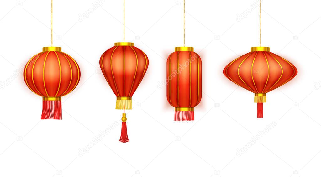 Chinatown lanterns, Chinese New Year paper light