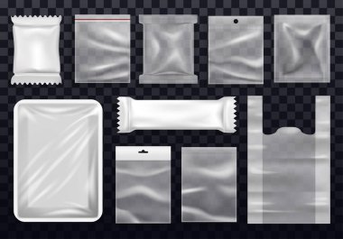 Alışveriş ve fermuar için vakum politen çanta, paket
