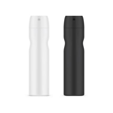 Gerçekçi sprey şişeleri ya da boş deodorant kavanozu.