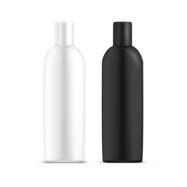 Realistic empty bottle design for cosmetic mockup — Stock Vector