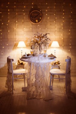 Akşam Restoran iç tasarım.