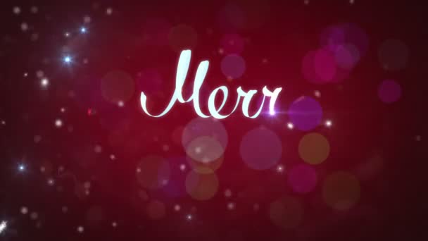 Frohe Weihnachten, schöner Hintergrund — Stockvideo