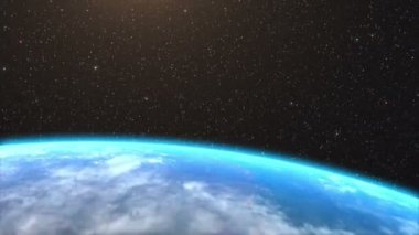 toprak üzerinde gündoğumu