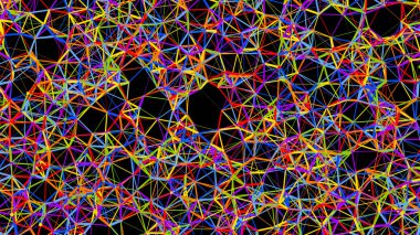 Soyut poligonal fraktal yapısı