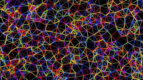 抽象的な多角形フラクタル構造 — ストック写真